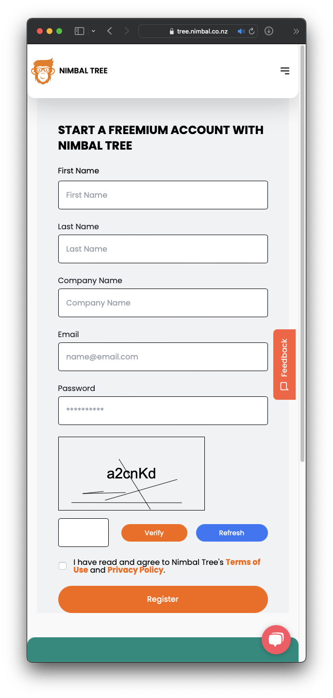 screenshot of Nimbal Tree